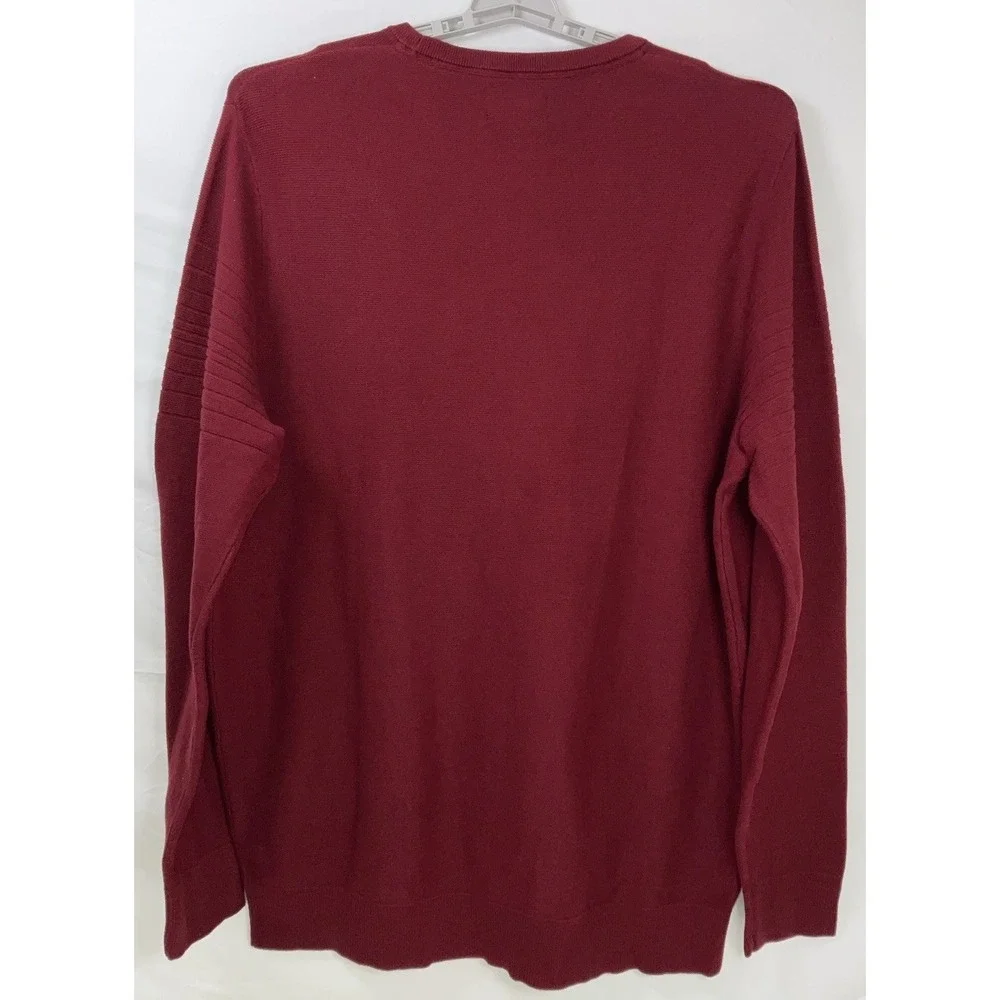 NWT Men's Shaquille O'Neal Big & Tall‎ Crew Neck Sweater Merlot Red 2XLT